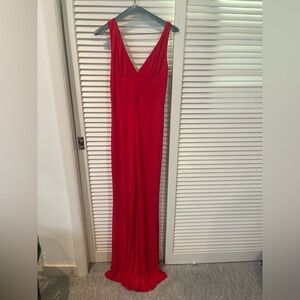 ABS Allen Schwartz Elegant Red Evening Gown. Size Small.